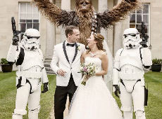 Star Wars en la boda